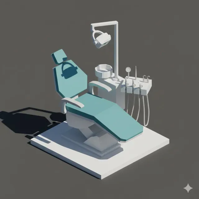 Low Poly Dentist Chair