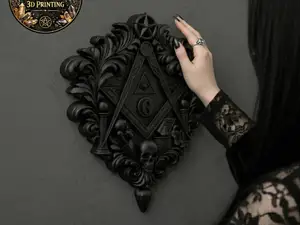 Gothic Masonic Wall Plaque Baroque Freemason
