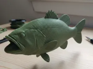 Largemouth Bass – Standalone Fish Statue