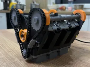 V6 Engine Model | Moving parts