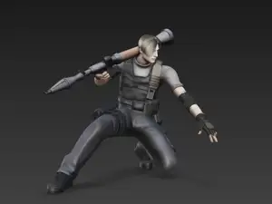 Leon S. Kennedy w/ Rocket Launcher – Resident Evil