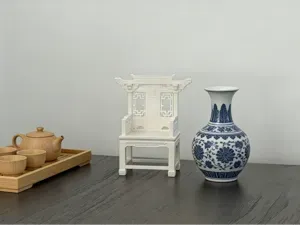 古风太师椅 雕花椅子 手办底座