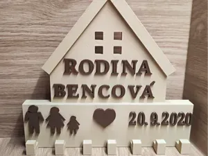 Personalized House Key Holder-Family Key Rack