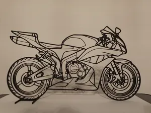 sagoma art disegno Honda CBR 600 rr 2007-2008