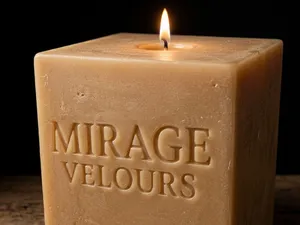 Candle mold for creating candles with text or logo