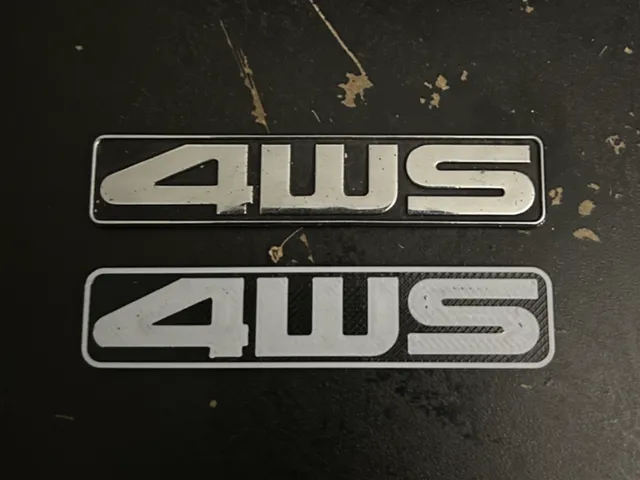 1988-1991 Honda Prelude 4WS Badge