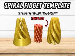 Spiral Fidget Template Public Domain - DIY 