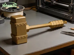 3D打印黄金复古战锤玩具