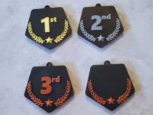 Customizable Medals - Blank, 1st, 2nd, 3rd Place