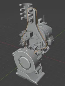BTT EBB36 EVA 3.0 ORBITER cable guide mount