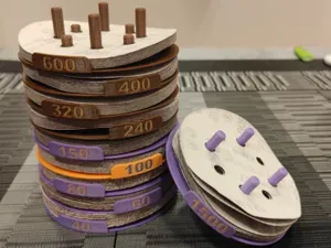 Sanding Disc Dispenser 125mm with labels 40-2000