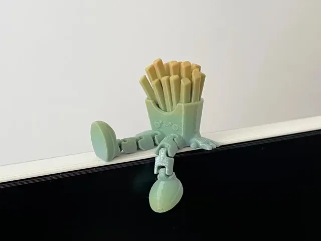 薯条宝宝桌面助手 电脑摆件 可活动关节小人 — Image 4 of 5