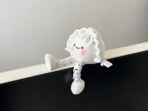 水饺妹妹桌面助手 电脑摆件 可活动关节小人