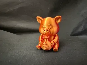 发财抱抱猪 钱钱多多 钱袋子 好运摆件