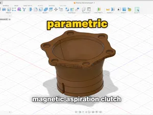 Parametric magnetic aspiration connector
