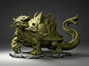 沧溟玄武・国风四象守护摆件