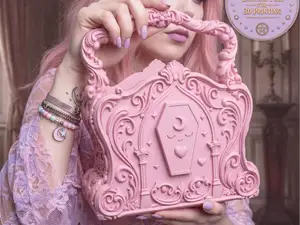 Pastel Goth Coffin bag Kawaii Gothic Handbag