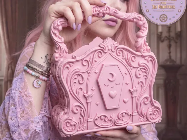 Pastel Goth Coffin bag Kawaii Gothic Handbag
