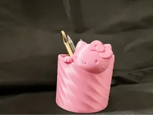 凯蒂猫可爱笔筒 收纳盒 化妆刷桶