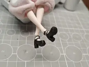 《玛丽珍鞋》学生鞋Lolita寿屋机娘可用替换，可修改孔径，默认2.5