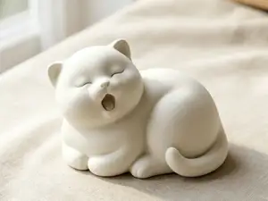 打哈欠的小猫（无支撑打印）