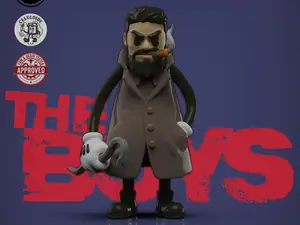 billy Butcher 30s Cartoon (Rubber hose style)