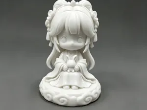 Q 版嫦娥(古风仕女抱兔)