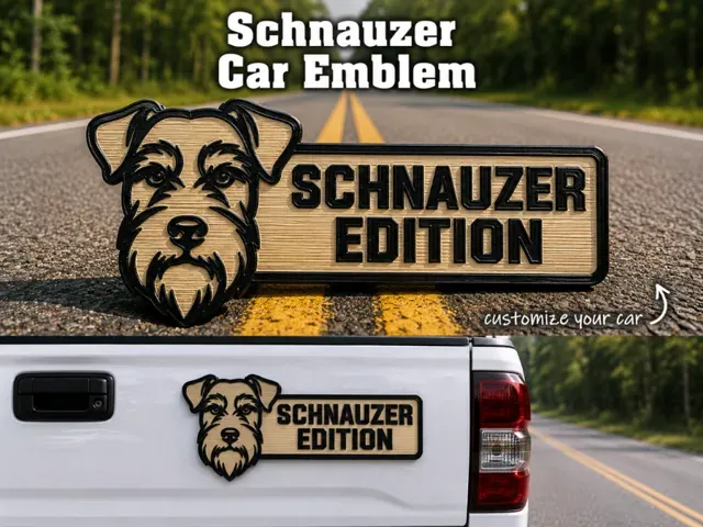Schnauzer Car Emblem - The Schnauzer Edition