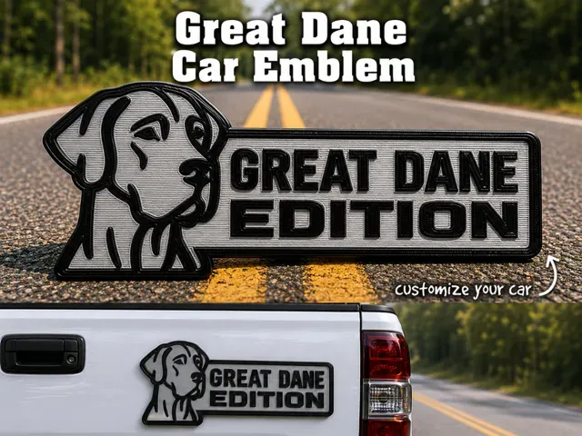 Great Dane Car Emblem - The Great Dane Edition