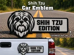 Shih Tzu Car Emblem - The Shih Tzu Edition