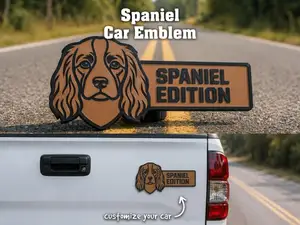 Spaniel Car Emblem - The Spaniel Edition