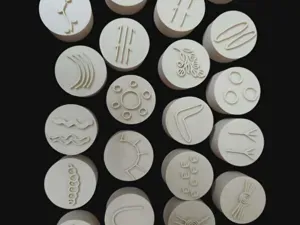 Indigenous Symbol Playdough Stamps x21