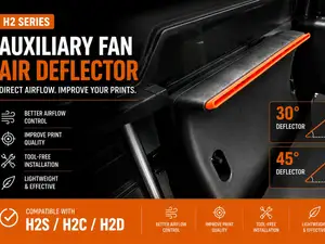 H2 Auxiliary Fan Deflector 30° & 45° H2S H2C H2D