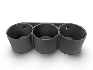 Heavy Duty 3-Can Wall Mount Organizer