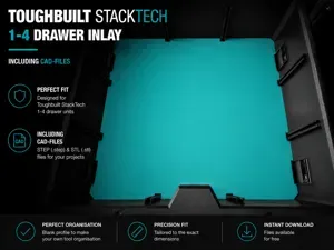 ToughBuilt StackTech - Empty inlay for drawers