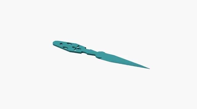 Filigree Letter Opener with Leaf Blade — Фото 3 из 5