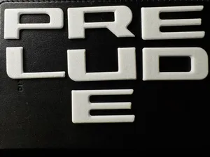 PRELUDE 5 BB5 BB6 BB7 BB8 rear bumper letters logo