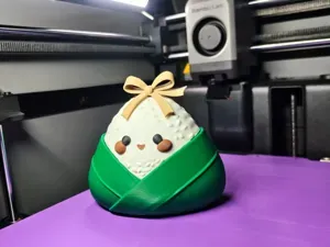 端午节可爱粽子摆件(拆件单色打印,10cm高)
