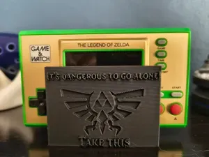 Game & Watch Legend of Zelda with inscriptions
