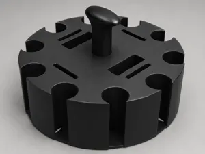 Poker Chip & Card Holder with Bottom Release