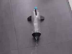 Bottle rocket fins and nose cone