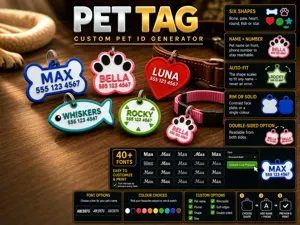 Ultimate Pet Tag Name Generator