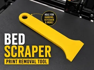[Custom Size] Bed Scraper | Print Removal Tool