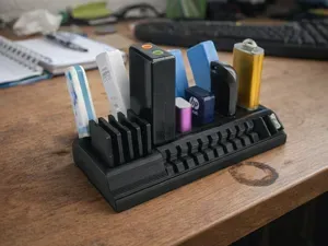 USB Drive & SD Card Hub Ultimate Desk Organizer