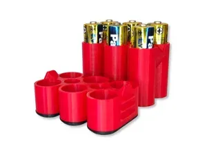 Battery Storage Case AA Gear Box 6 Slot