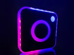 Instagram Logo LED Lamp Studio Decor Light