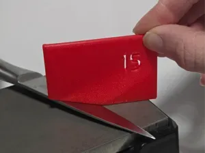 Knife Sharpening Angle Guide Cards + Box