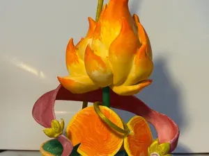 【王者荣耀农场】莲花-藕霸 已分件 无需胶水 带底座