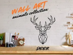Geometric Wall Art - Animals Collection - Deer