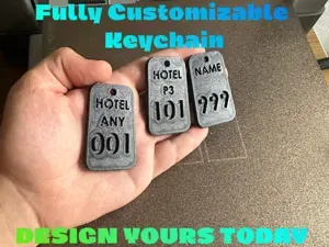 Parametric Hotel & Airbnb Keychain